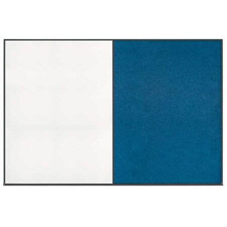 United Visual Products Enclosed Corkboard, 1 Door, 60"x36", 4" Fra UV3403-GOLD-DBURGU